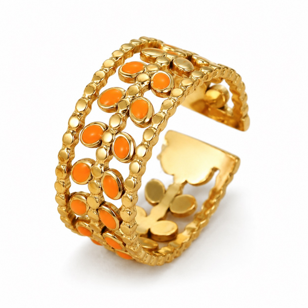 Bague - Giny orange