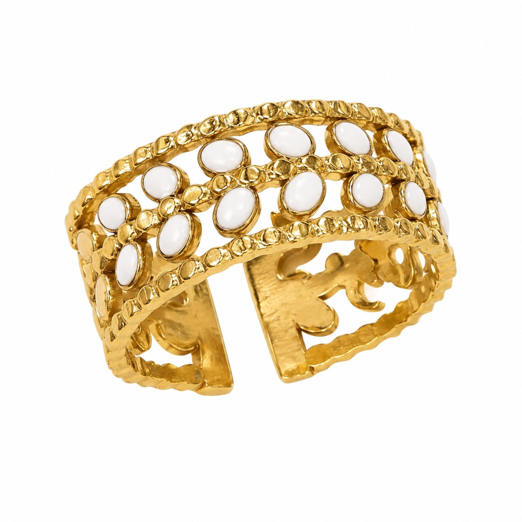 Bague - Giny blanc